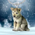 чокер на шею цепочка на шею женская подвеска Изысканная мода на День святого Валентина Женское Ожерелье молодого волка Очаровательное ожерелье с животным волка элегантное ювелирное изделие ожерелье для женщин