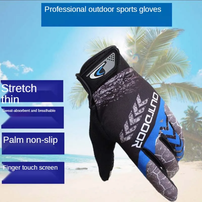 

1 Pair MTB Bike Gloves Full Finger Cycling Gloves Warm Non-slip Sunscreen Anti-skid Bicycle Glove Motorcycle Shockproof Gloves