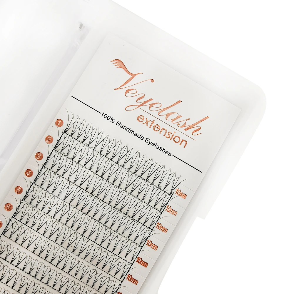 Veyelash 0,05/0,07/0,1 C/D локон короткой ножке в форме готовых поклонников русский объем ресниц для наращивания, искусственная норка наращивание ресниц макияж инструменты
