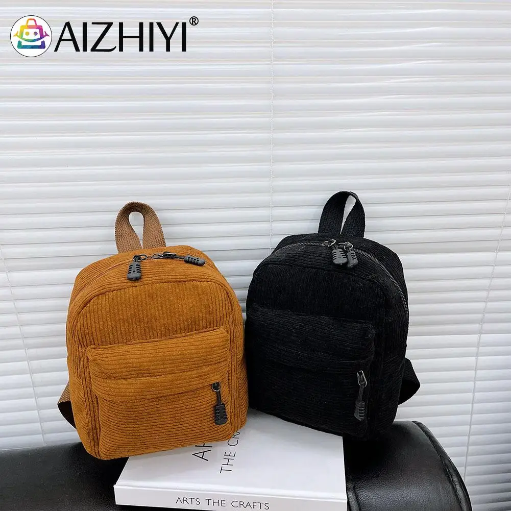 

Винтажный вельветовый однотонный рюкзак Laides, женский осенне-зимний рюкзак, школьные сумки для девочки-подростка, женский рюкзак