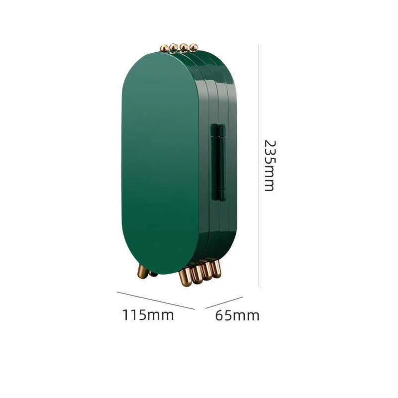 

Jewelry Storage Box Earrings Display Stand Bracelet Necklace Organizer Foldable Portable Plastic Box 4 Doors 240 Holes Caja