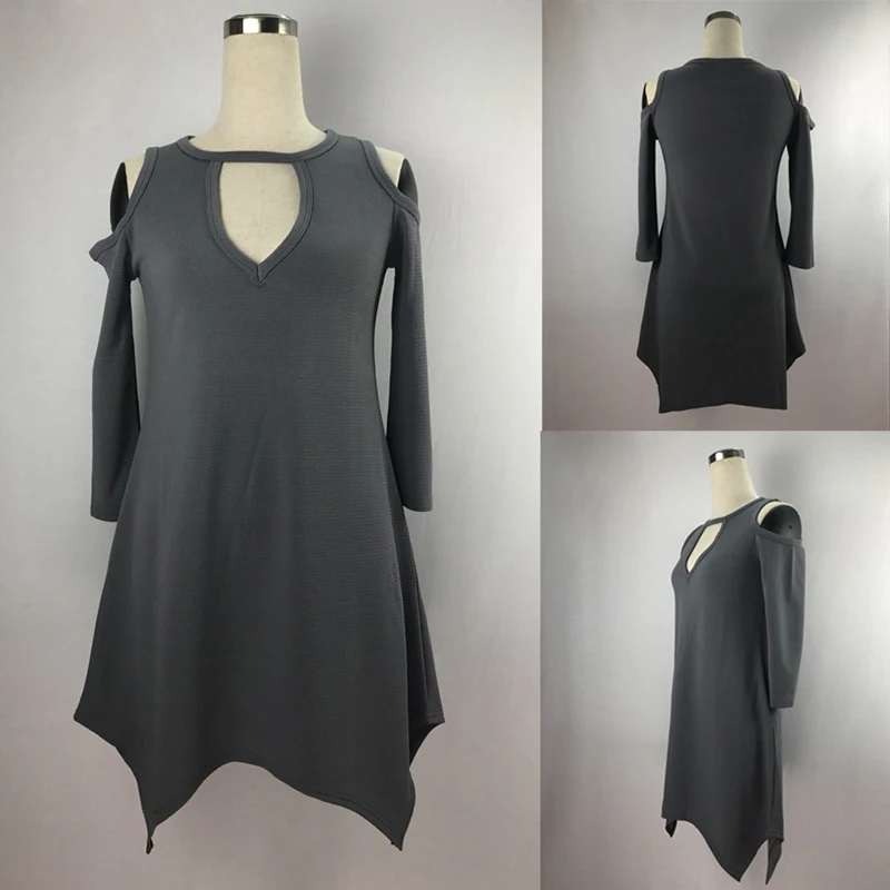 

Sexy Irregular Hollow Out Mini Dresses NEW Spring Autumn Short Party Dress Femme Vestidos Sexy V-Neck For Lady Girls