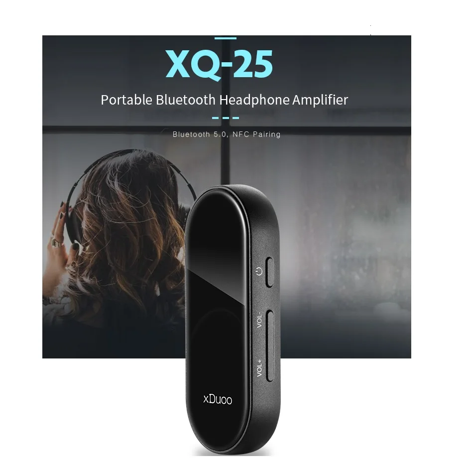 XDUOO XQ-25 XQ25 Мини Портативный Bluetooth 5 0 усилитель для наушников ES9118 DAC Поддержка APTX SBC