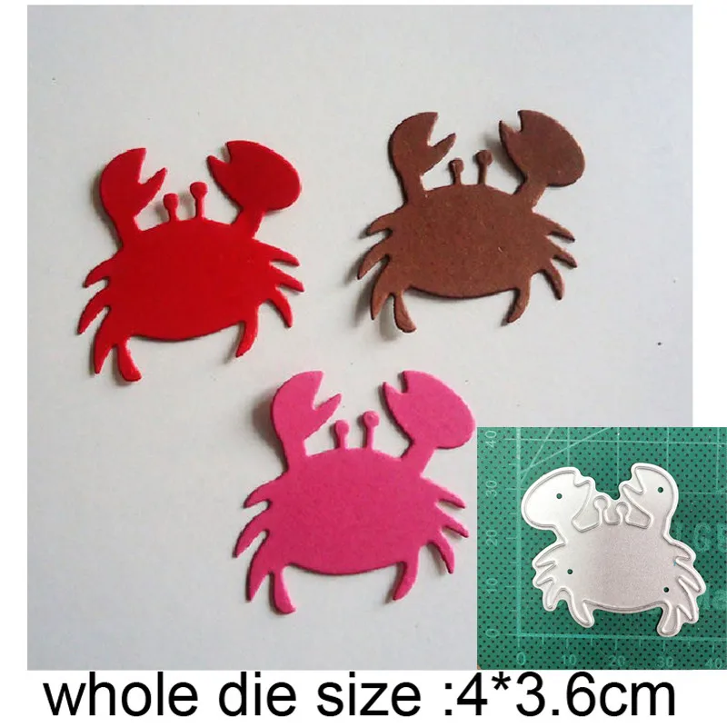 

2021 metal cutting dies cut die mold Animals dies Crab decoration Scrapbook paper craft knife mould blade punch stencils dies