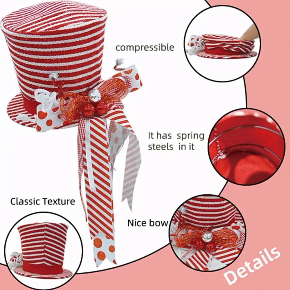 

Multi-functional Bow Design Funny Retractable Top Hat with Bow for Family