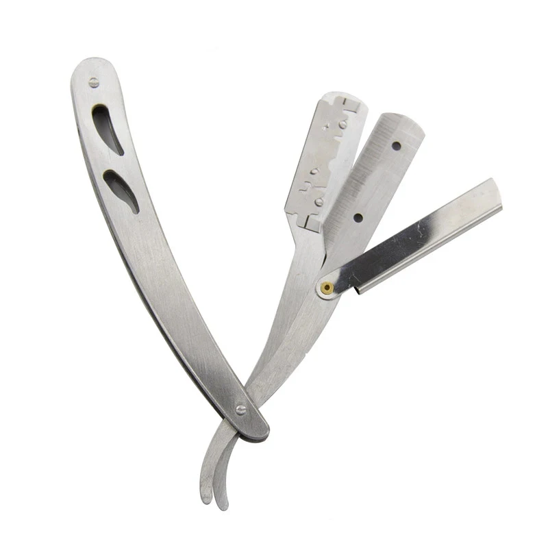 Профессиональная парикмахерская бритва с прямыми краями из нержавеющей стали 10