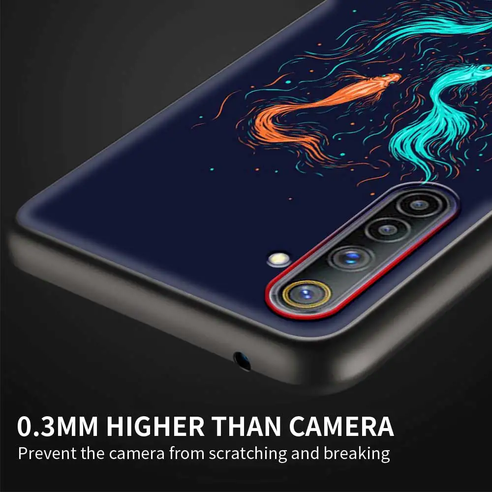 Чехол для телефона с изображением рыбы акулы Кита Realme GT Neo 8 7 6 5 Pro V15 V13 C25 C21 C20 C15 X50 X7