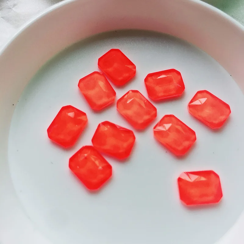 L-Octagon Red Флуоресцентный мокко Стразы для ногтей со стразами для дизайн ногтей стекло разные формы ювелирные изделия с бриллиантами декоративный камень для ногтей украшения для маникюра 30 шт./лот - Цвет: L-Octagon Red