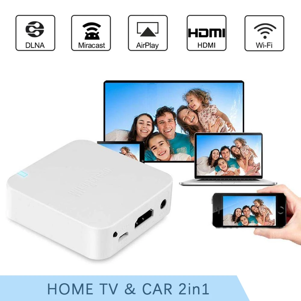Mira экран автомобиля беспроводной Wifi Дисплей Anycast Mirroring Hdmi AV Stick видео адаптер