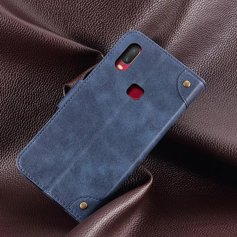 Чехол-Кошелек Vivo Y11 2019 чехол противоударный кожаный винтажный Чехол-книжка для