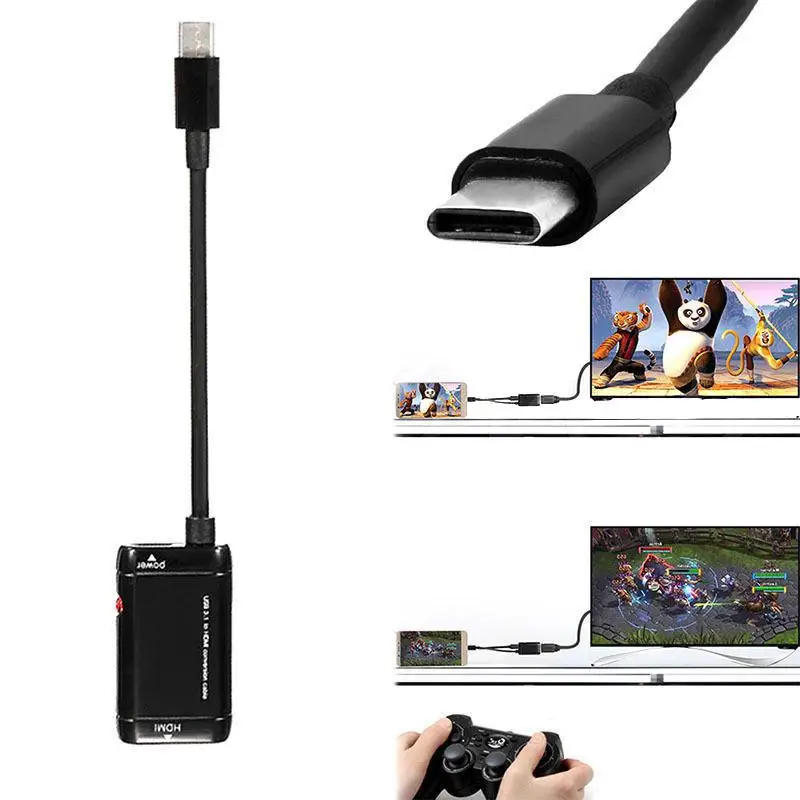 USB 3.1 Type C Φ к HDMI адаптер 1080P USB-C кабель для телефона планшета Android | Электроника