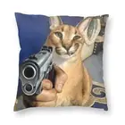 Большая двухсторонняя дорожная подушка для дивана с принтом, размеры 45x45 см