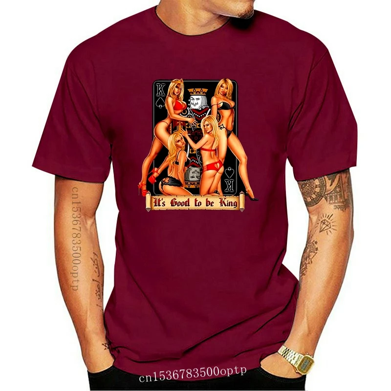

New Poker Card Games Vegas Good to Be King Casino Mens T-Shirt Tee Black