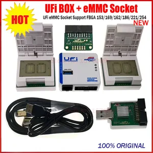 2022 новый оригинальный инструмент UFi Box + eMMC Socket может считывать данные пользователя EMMC, ремонт, изменение размера, формат, стирание, чтение записи