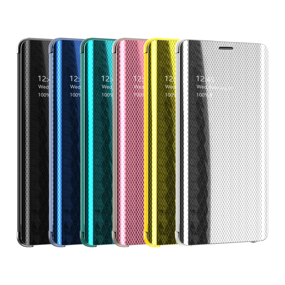 Ультратонкий зеркальный флип чехол для samsung Galaxy S10/S10 Plus/S8 + S8 Plus/S9 S9 Plus/S7/S7 Edge/Note 9/Note