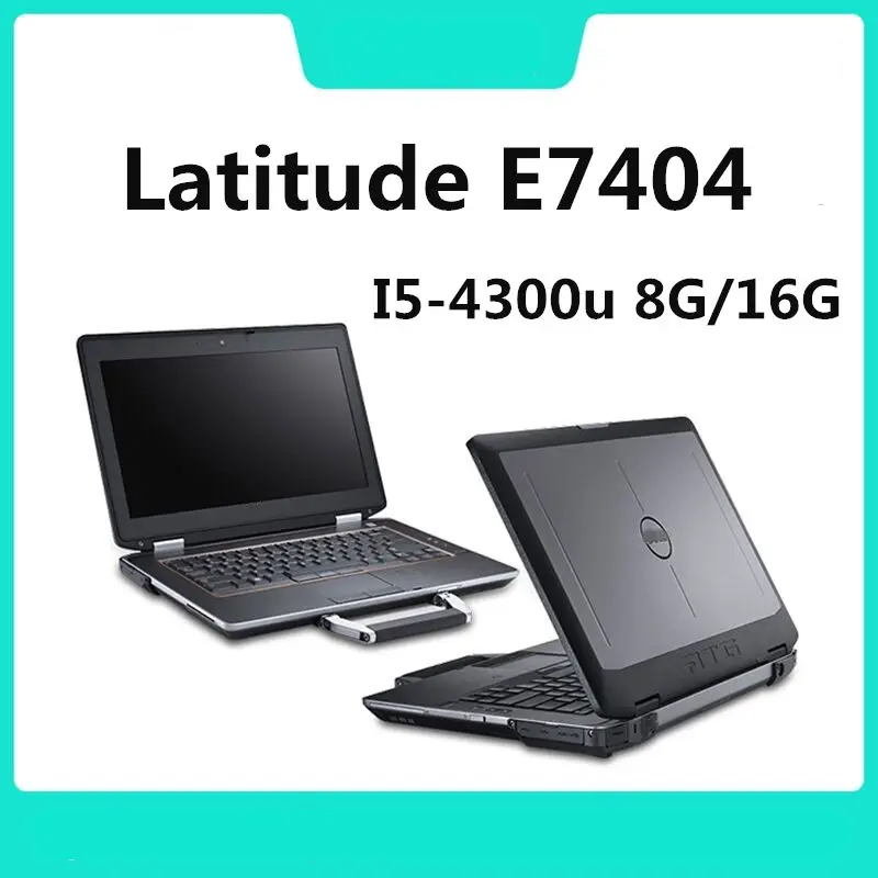 

2021 USED For DELL Latitude 7404 Military Toughbook with i5-4300u 8g 16g RAM 1TB SSD Win7/win10 Rugged Extreme Laptop