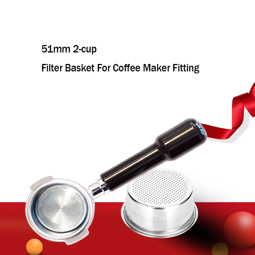 Кофе бездонный фильтр для Delonghi 51 мм нержавеющая сталь замена корзина кофе