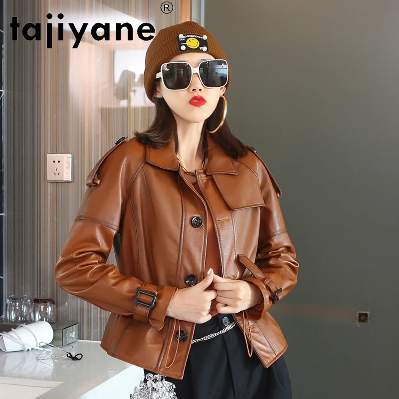 

Tajiyane 2021 Spring Women Korean Autumn Clothes Real Sheepskin Jackets Women's Genuine Leather Coats Slim Mujer Chaqueta TN1683