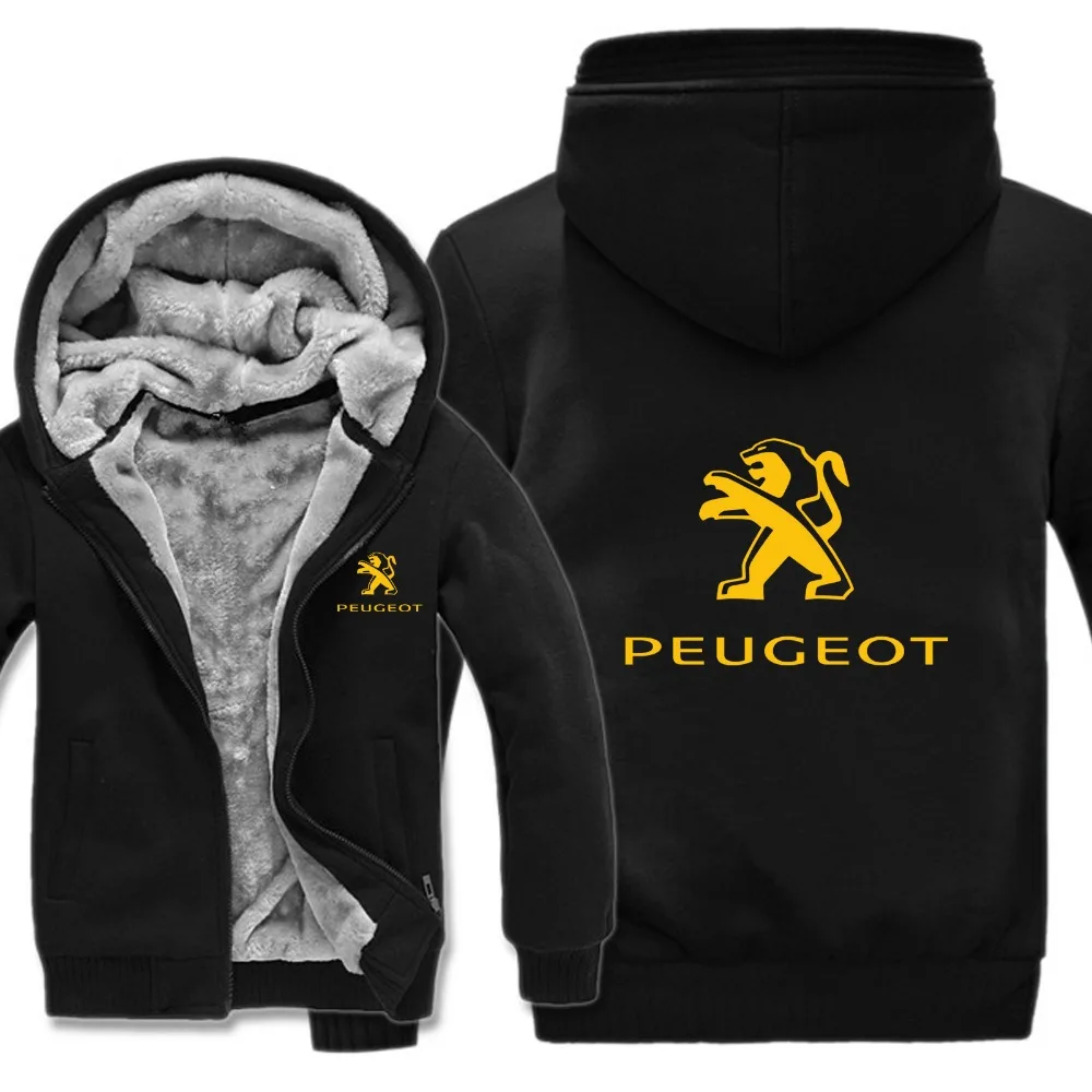 

Peugeot Hoodies Jacket Winter Pullover Man Coat Men Wool Liner Fleece Unisex Peugeot Sweatshirts