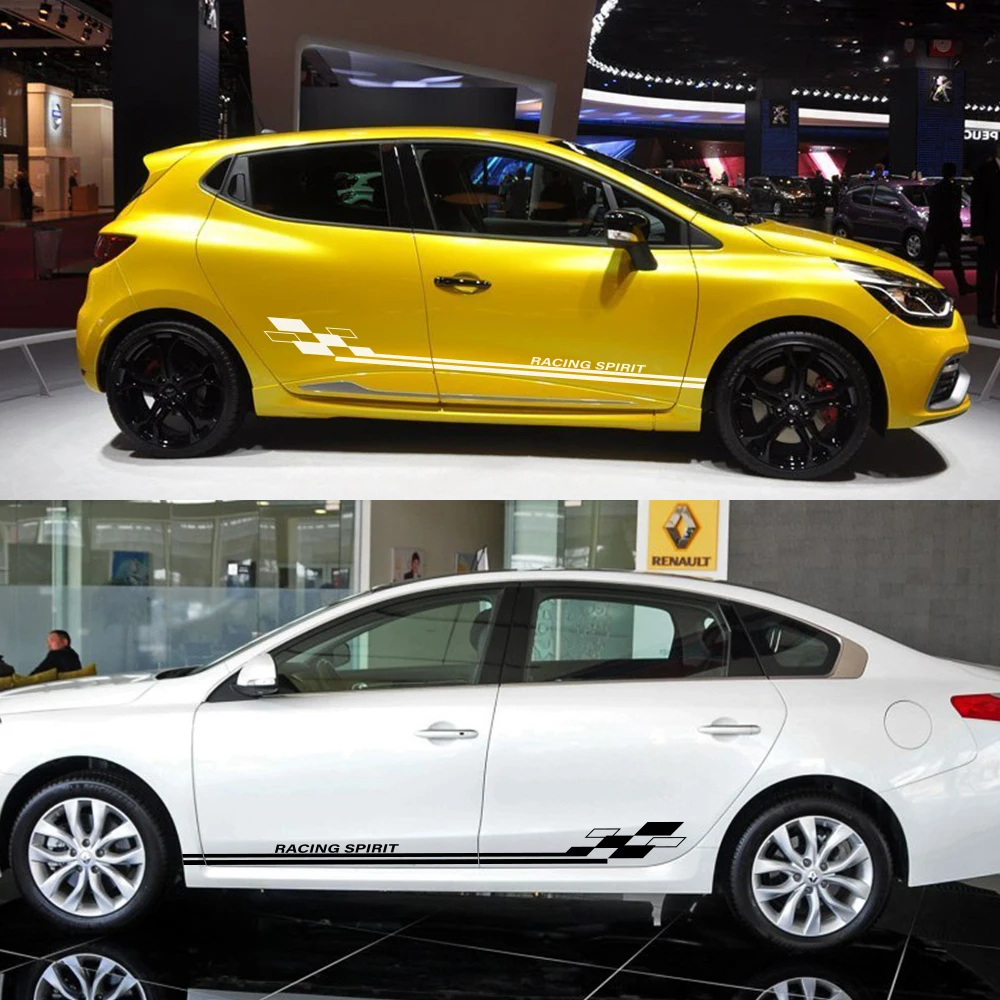 2 шт. Виниловая наклейка на дверь автомобиля Renault Clio Megane Duster | Автомобили и