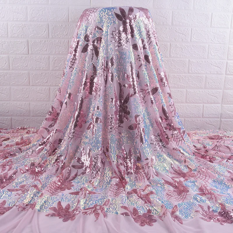 Кружевной топ с блестками красного вина блестящий французский тюль африканская