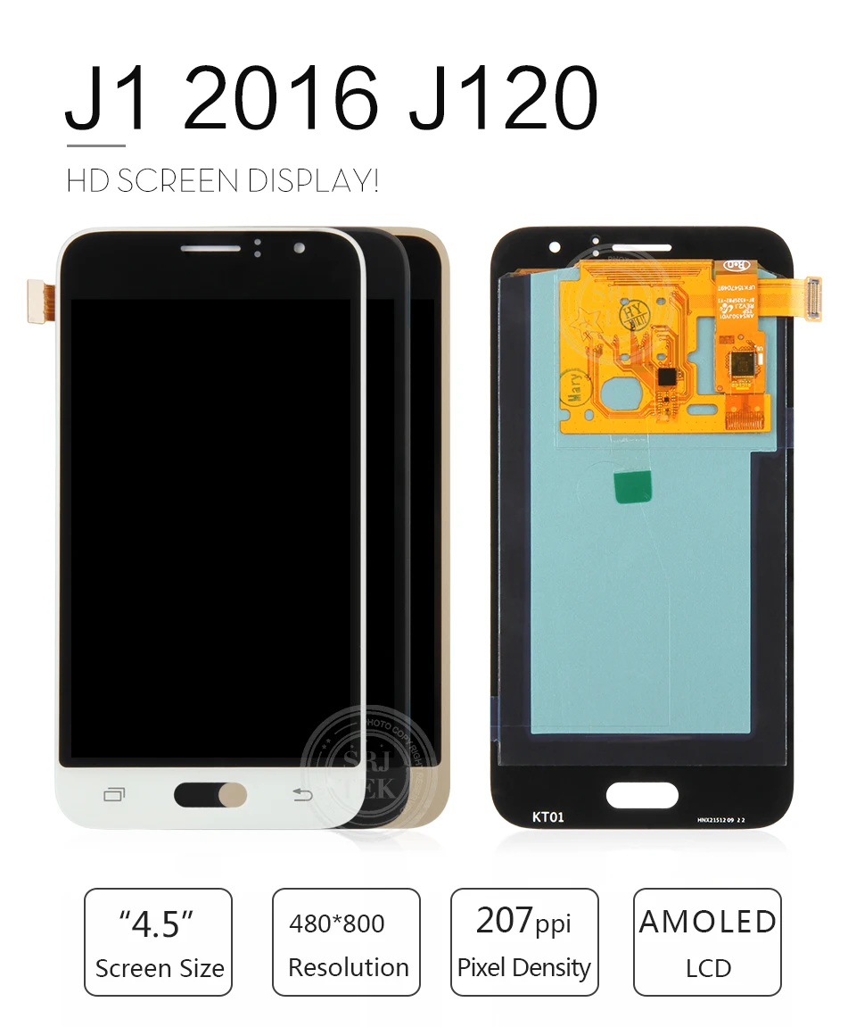 AMOLED/TFT для samsung Galaxy J1 дисплей J120 ЖК сенсорный дигитайзер сенсор стекло J120F ЖК-дисплей J120H J120 экран J120M