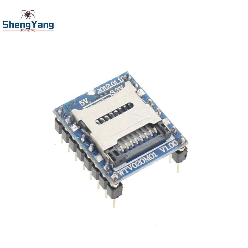 1 шт./лот ShengYang WTV020 WTV020-SD WTV020SD-20SS мини SD карты MP3 звуковой модуль для PIC WTV020-SD-16P