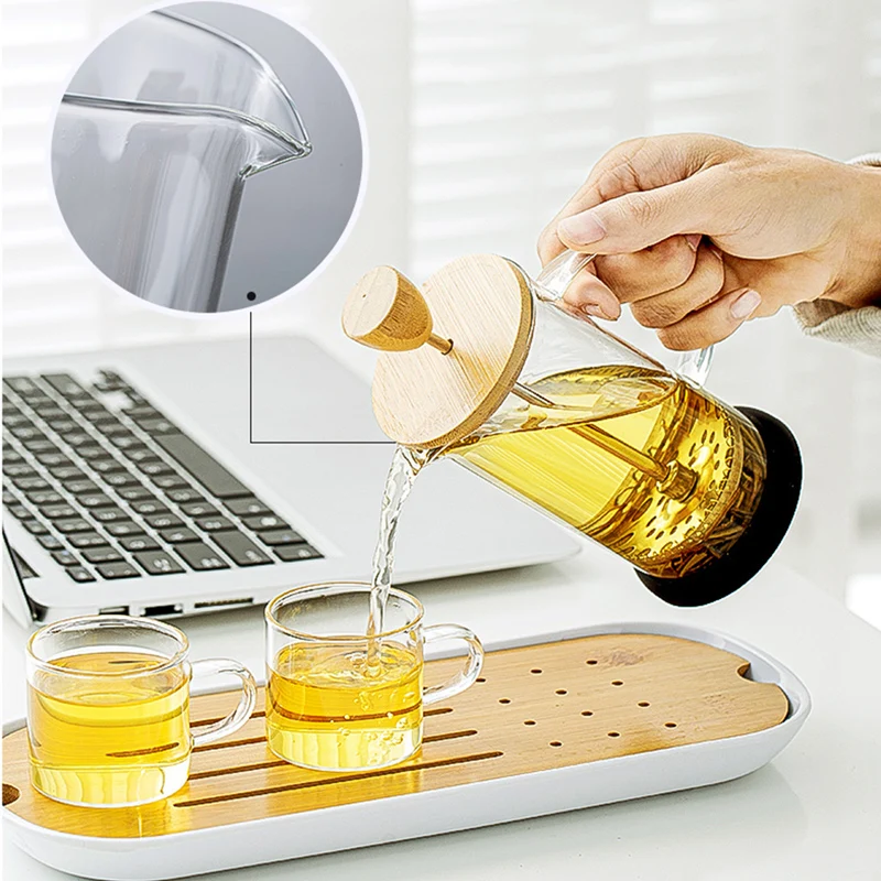 SENDIAN-Olla de prensa de filtro port&aacute;til, tetera de vidrio resistente a altas temperaturas, cafetera, accesorios de cocina para el hogar y la Oficina, 2021-2