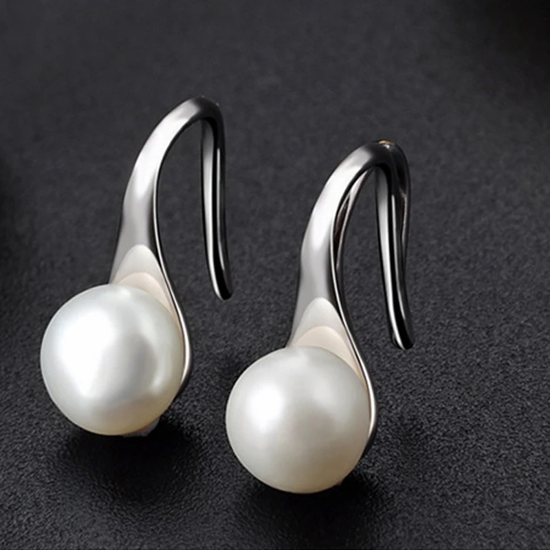 Элегантные подходящие ко всему серьги Elifashion с жемчугом и крючком женские