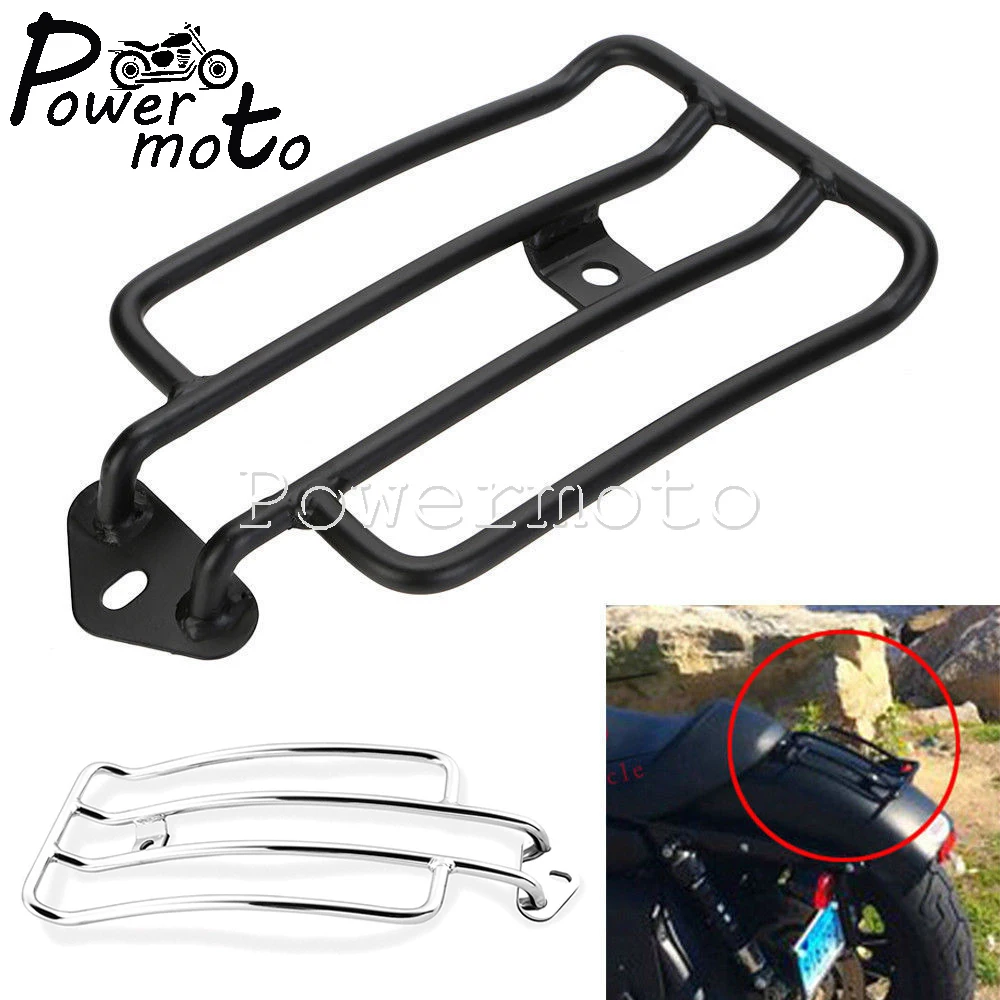 

Motorcycle Rear Seat Luggage Rack Support For Harley Sportster Custom Nightster Roadster Low Superlow XL 883 1200 XL883 XL1200