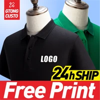 gtong high quality summer tops embroidery company personal brand logo custom diy printed mens and womens polo tees