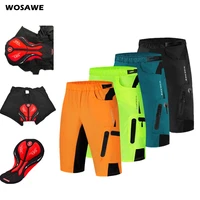 wosawe mens downhill shorts cycling shorts with non removable padded underwear bike mtb shorts loose fit outdoor bicycle shorts