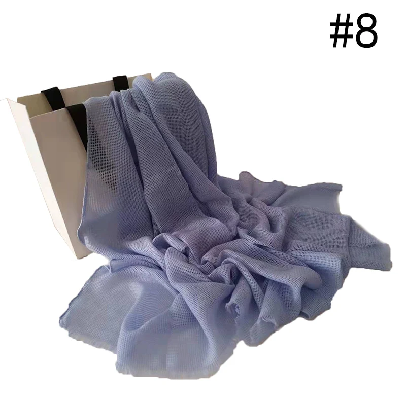 Number 7 color Fashion new bandana viscose shawls winter warm scarf solid fringe shawl muslim hijab women scarf wraps fast shipping 10pcs\lot - Цвет: Number 7 color