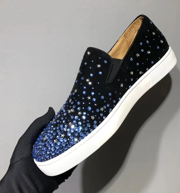 

Luxury Slip-on Loafers for Designer Men Black Red Bottom Sneakers Couple Fashion Casual Outdoors Flat Skate Formal Shoes
