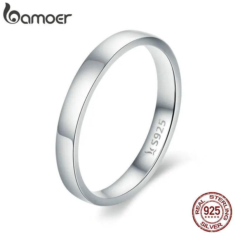 ORSA JEWELS, Настоящее 925 пробы, серебряные женские кольца, образец, корейский стиль, мужское обручальное кольцо, хорошее ювелирное изделие, подарок OSR73