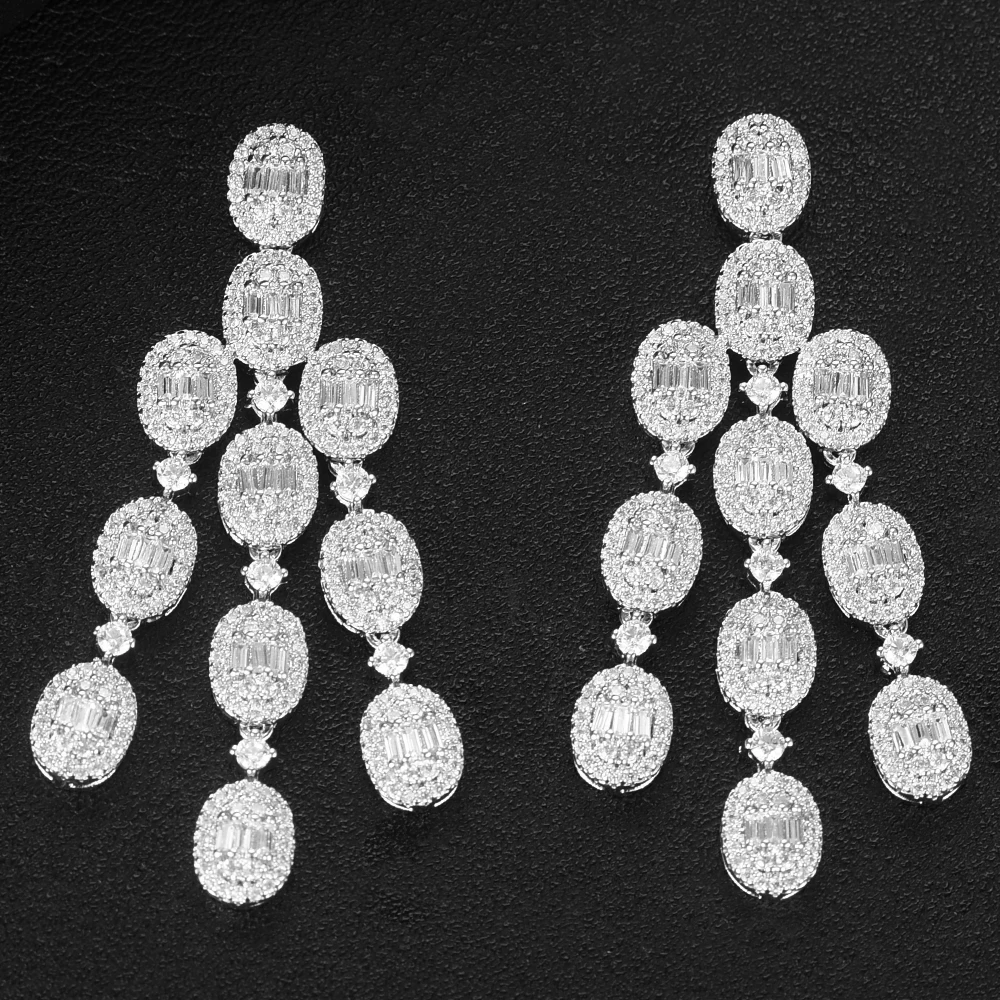 GODKI Jimbora богемная блестящая кисточка кубический цирконий круглые серьги с