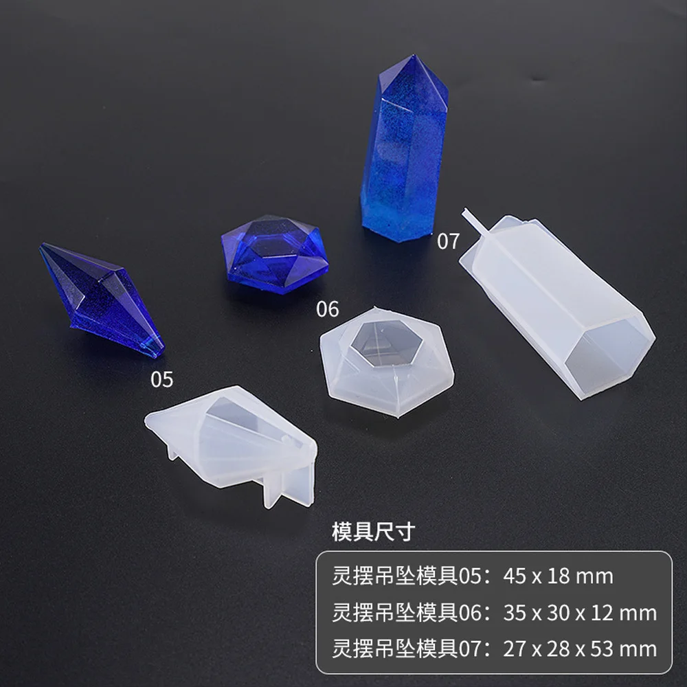 DIY Подвеска-Маятник из хрусталя Прозрачная силиконовая форма высушенные цветы