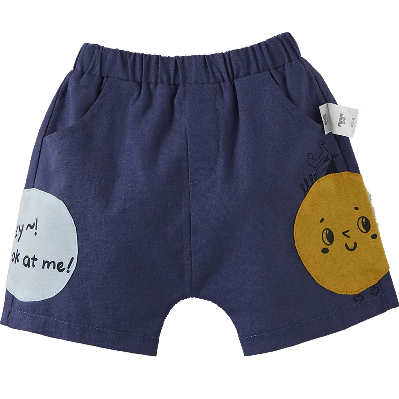 

Summer Children Stitching short For Boys Girl Brand Cotton flax Shorts Toddler Panties Kids causal Sports Pants Baby New Fashion