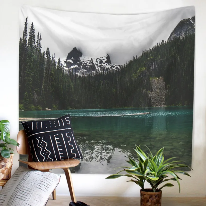 

Wall Hanging Tapestries Sunset Forest Tapestry Ocean And Mountains Wall Hanging Tapestry With Romantic Pictures Art Nature Home