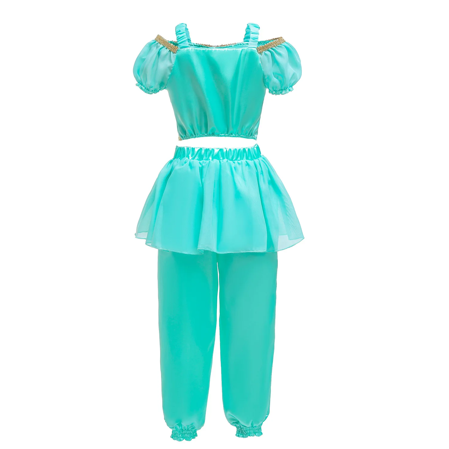 Летнее платье для девочек аравийская Принцесса Жасмин наряжаться в Костюм