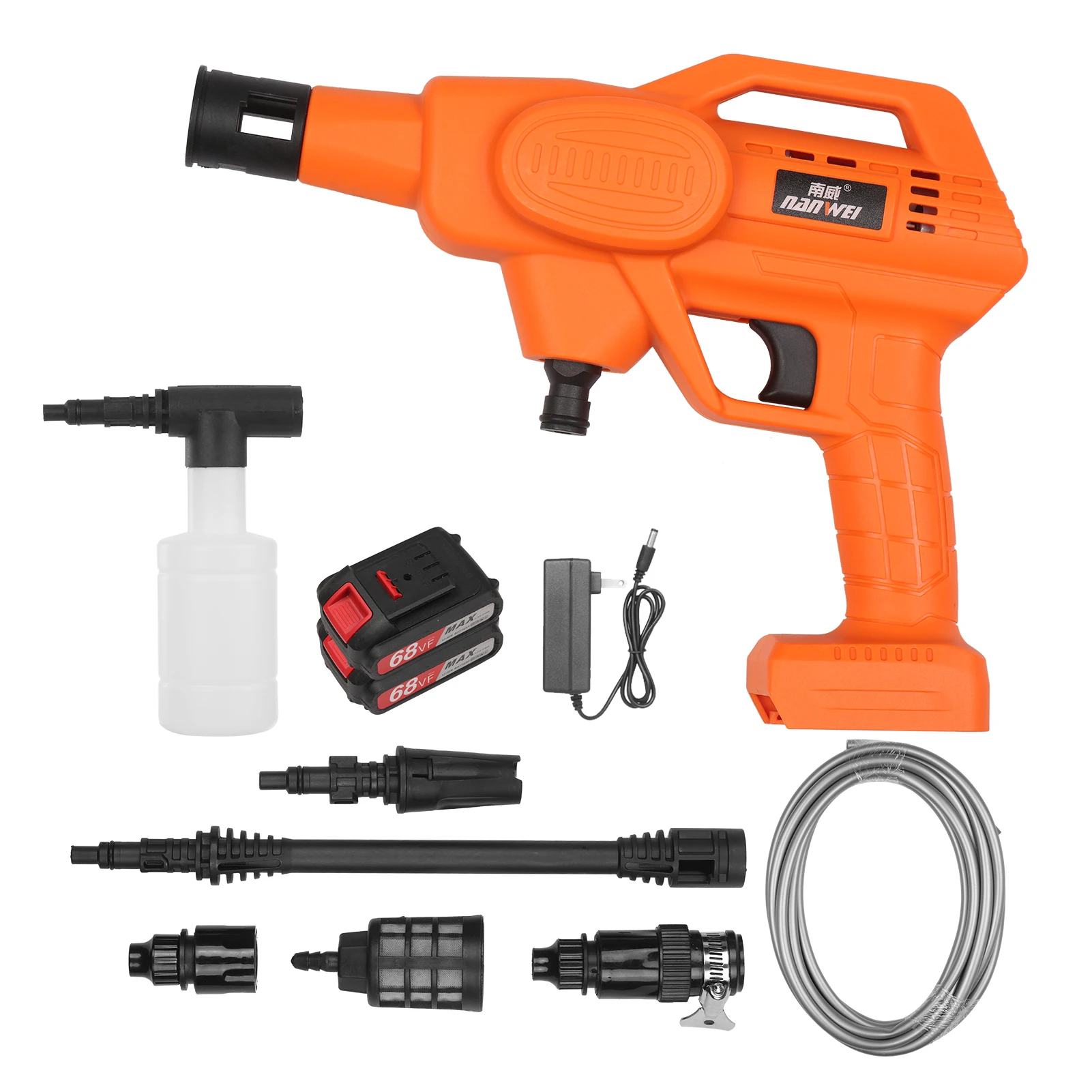 

21V Household Car Washer Vehicle Cleaning Machine High Pressure Car Wash Tool Portable Car Washing Machine Automobile Washer