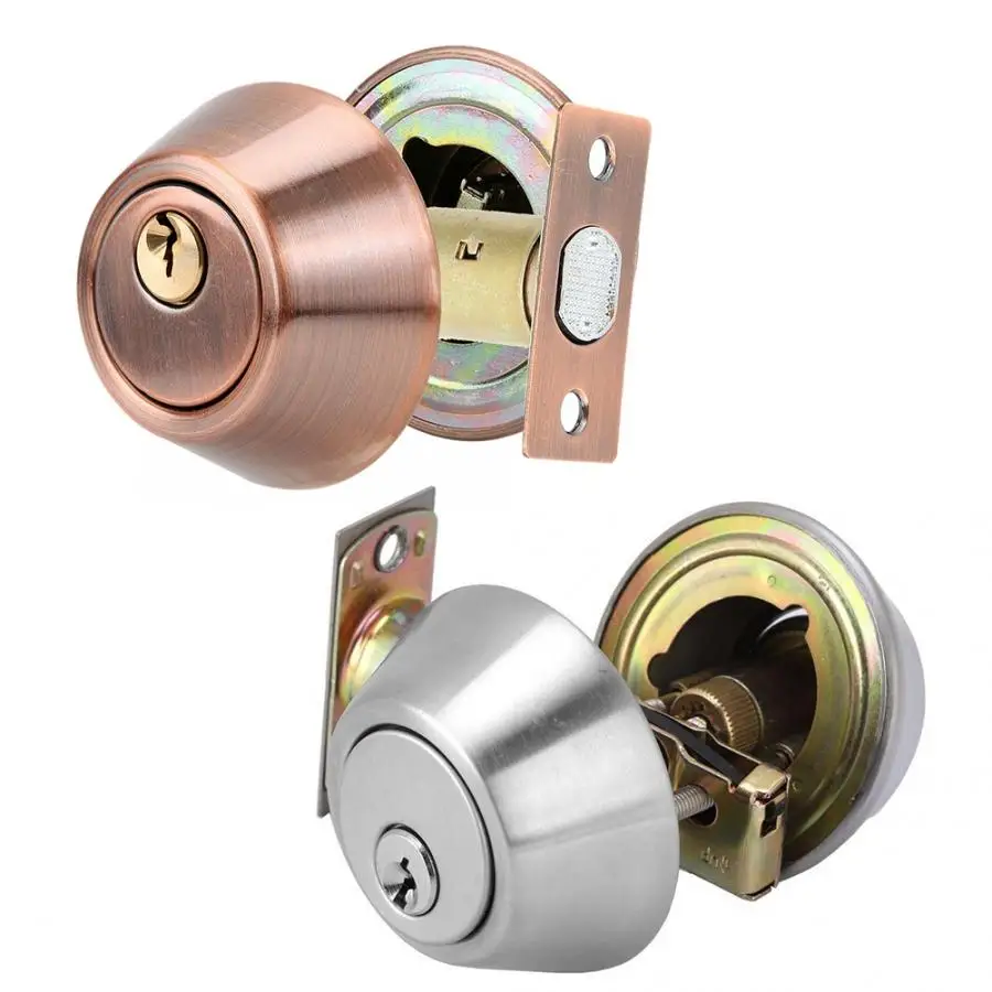 Из нержавеющей стали двойной цилиндр безопасности двери болт с замком на обеих