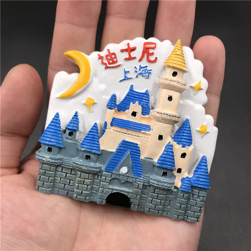 Cute Cartoon Шанхай Китай 3D магнит на холодильник Yuyuan Восточный жемчужный город храма