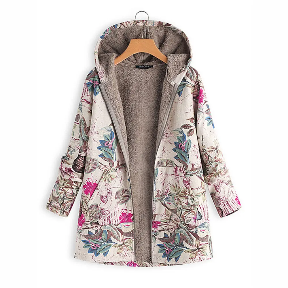 Boho флисовое пальто негабаритных 5XL плюшевый флисовый внутренний кардиган с капюшоном на молнии длинное пальто женские зимние поддельные меховые кардиганы куртка