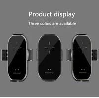 a7 car wireless charger for iphone samsung xiaomi huawei induction car mount fast wireless charging with car phone holder