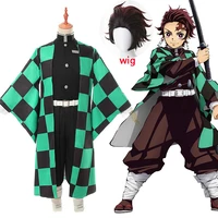 anime costume demon slayer cosplay tanjirou kamado cosplay costume kimetsu no yaiba men kimono costume