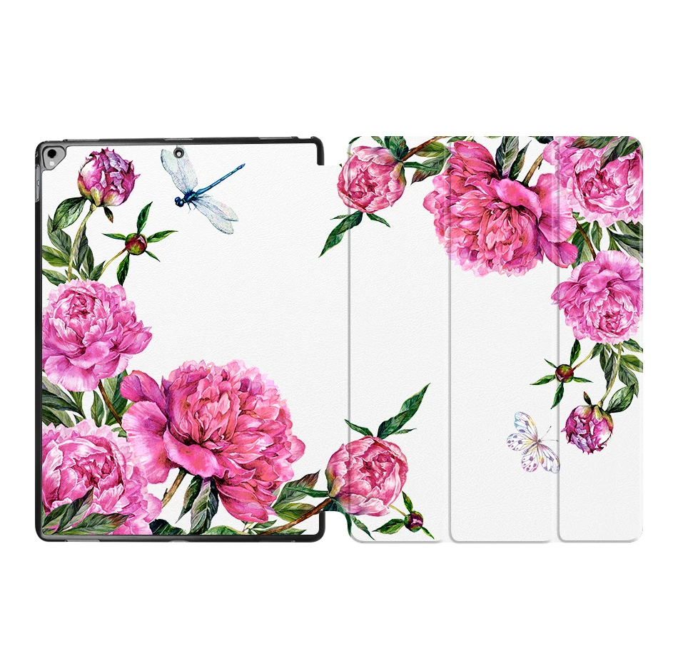 IP02 MTT Flower чехол для планшета для iPad Pro 12,9 '' из искусственной кожи откидная подставка смарт-чехол защитный чехол A1584 A1652 A1670 A1671 - Цвет: IP02