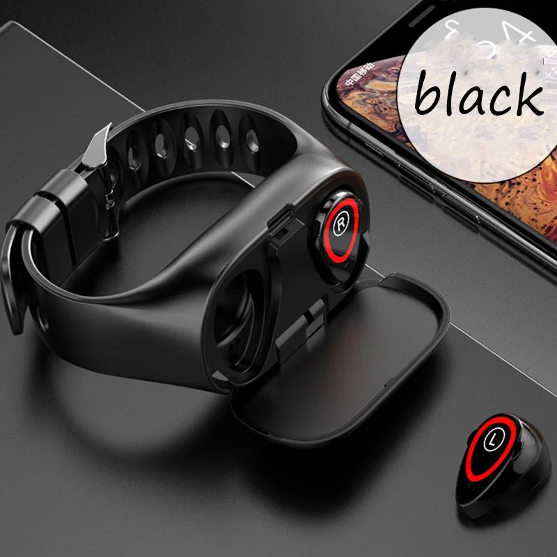 JIMARTI M1 Smart Watch With Earphone Wireless Bluetooth Handsfree Earbuds Headset Fitness Tracker Wristband Couple Bracelet | Электроника