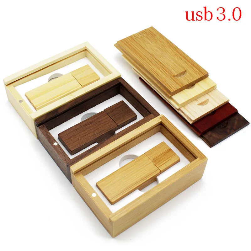 TEXT ME usb3.0 5 цветов кленовое дерево + коробка usb флеш накопитель 4 ГБ 8 16 32 Maple 3 0