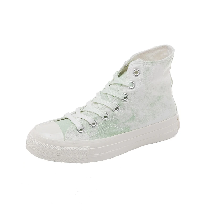 

Girls Canvas Shoes Students Casual Shoes 2019 Summer Autumn Now High Up Lacing Blue Sneakers Women Lady Trainers Good Quality